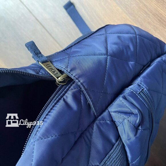 NWT Polo Ralph Lauren Quilted Nylon Backpack – Navy - Picture 4 of 7